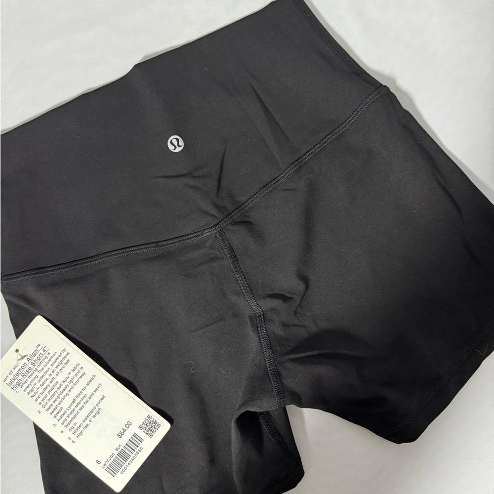 Lululemon Align High-Rise Black 4” Shorts SZ 6 - Picture 8 of 11